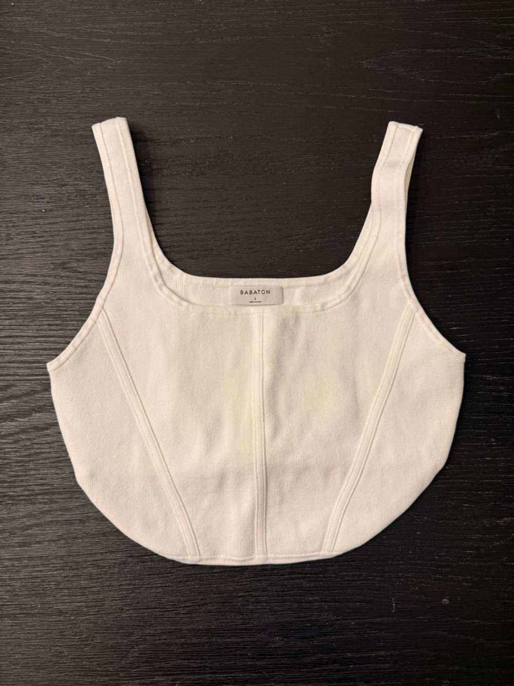 Babaton White Crop Top